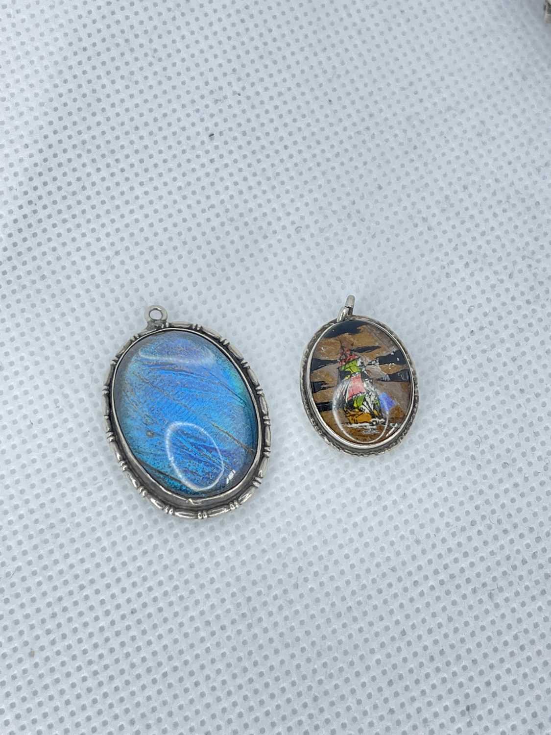 Mixed Lot Of Silver Jewellery To Include 2x Butterfly Wings Pendants ( 65 grams ) - Image 2 of 3