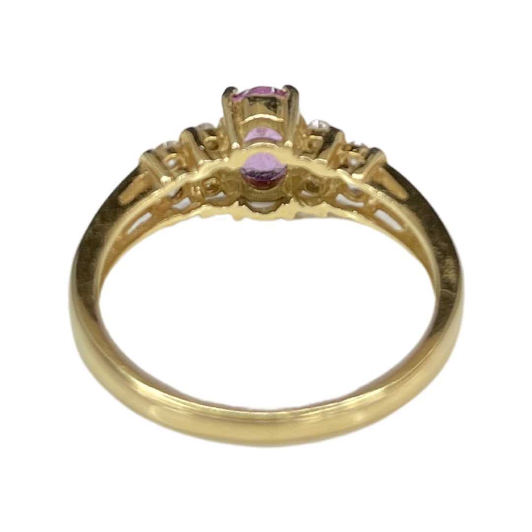 18ct Gold Pink Sapphire And Diamond Ring - Image 2 of 3