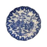 Chinese Blue and White Plate, 20th Century