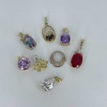 Mixed Lot Of 9ct Gold Pendant ( 19.1 Grams )