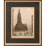 ^ LAURENCE STEPHEN LOWRY, R.B.A, R.A (BRITISH, 1887-1976) 'ST SIMON'S CHURCH, SALFORD'