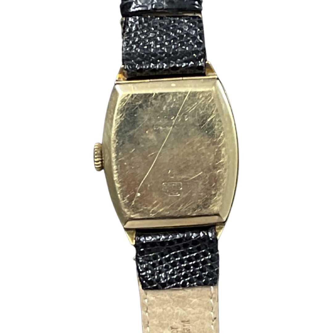 A mid 20th century tonneau shaped wristwatch (Eberhard & Co) - Image 3 of 4