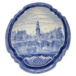 A large Dutch Delftware plaque of Friesland