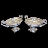 Good Quality Pair of Silver Plated Comport Dishes