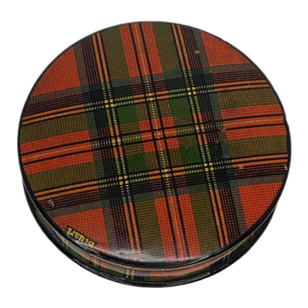 Rare 'Stuart' Tartan Circular Container. c. 1880-1890