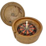 Treen Gambling Wheel. Late19th/Early 20th Century