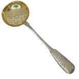 Russian Silver Tea Strainer Spoon. 27 g. R.M. Ivan Lebedkin, Moscow c.1900