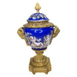 A fine Sevres ormolu mounted vase and cover