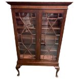 Early 20th Century Glazed Cabinet on Stand.