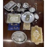 Large Box of Mixed Silver Plated Items
