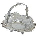 Silver Tiffany Pierced Basket. 506 g. Tiffany and Co., Mid 20th Century