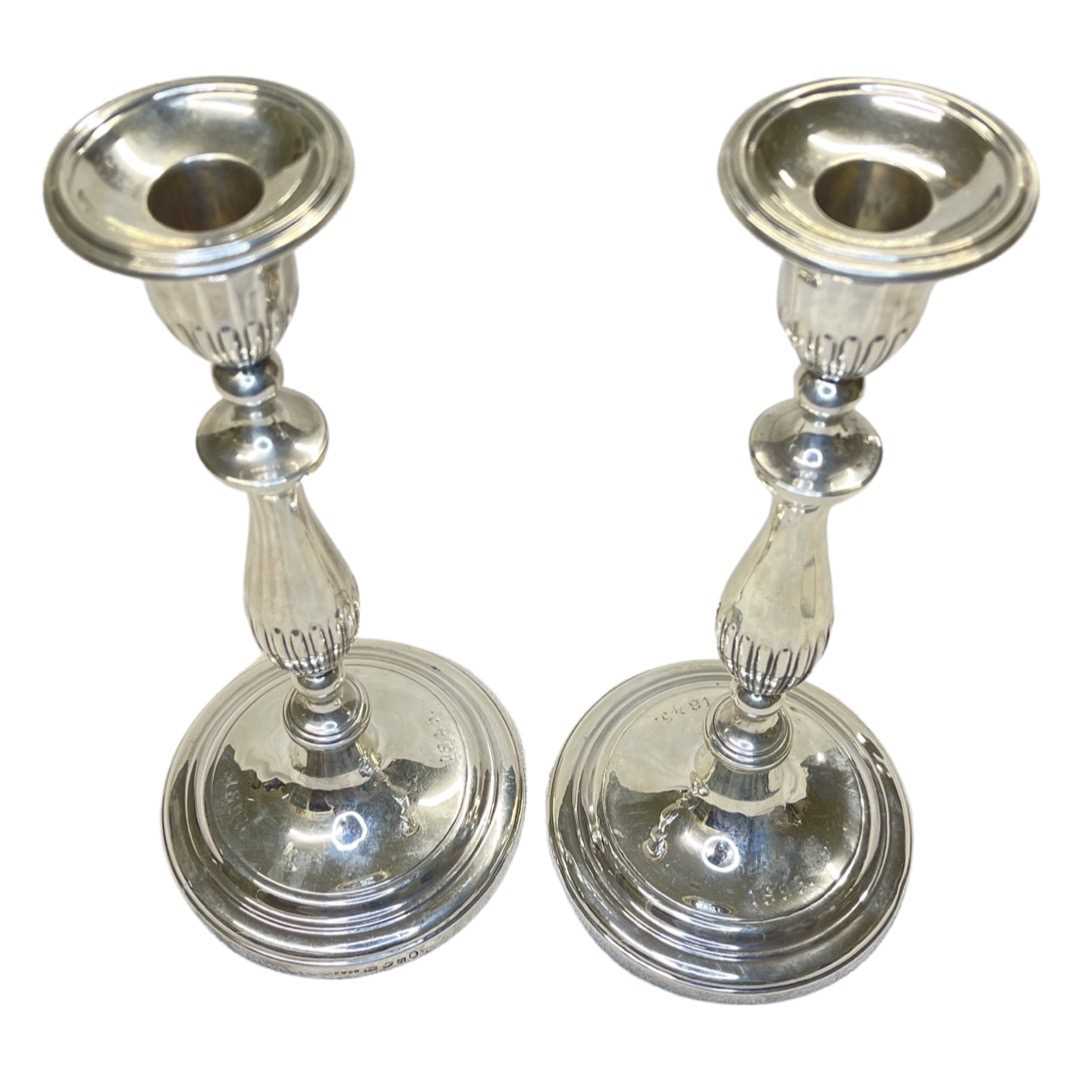 Large pair of Georgian Candlesticks. Samuel Kirby & Co., Sheffield 1793 - Image 2 of 4