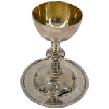 Good Quality Electro Silver Plated Travelling Chalice and Paten. Henry Wilkinson and Co.