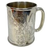 Victorian Silver Mug. 125 g. Joseph Walton, London 1880