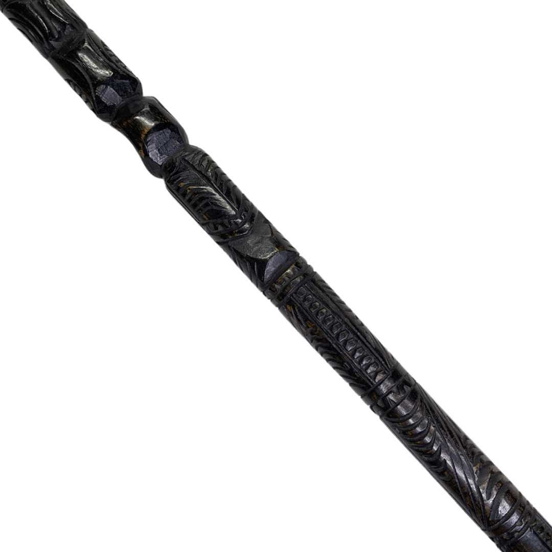 A 20th century New Zealand carved walking stick, - Image 3 of 4