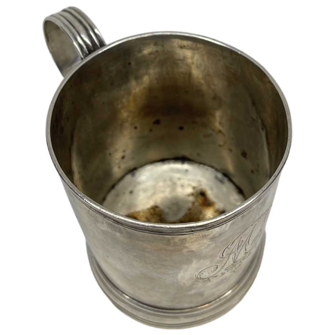 Provincial Silver Mug. 150 g. John Langlands I and John Robertson I, Newcastle 1779 - Image 4 of 5