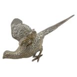 Silver Model of a Pheasant. 125 g. Crichton Brothers, London 1958