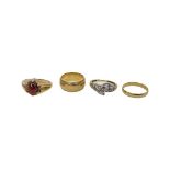 Mixed Lot Of Gold Rings ( 13 grams )