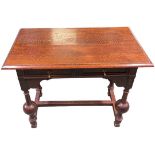 Late 19th Century Oak Side Table