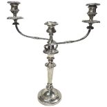 Pair of Good Quality Silver Plated 3 Arm Candelabra