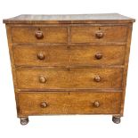 Victorian Mahogany 2 over 3 Drawer Chest