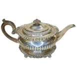 Georgian Silver Teapot on Stand. 1112 g. J.E.Terrey and Co., London 1817