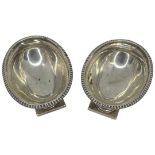 Pair of Victorian Silver Open Salts. Charles Stuart Harris, London 1881