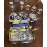 Mixed Lot of Silver Plated and other wares (Qty)