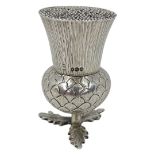 Georgian Silver Thistle Pounce Pot. 67 g. John Wellby (?), London 1837