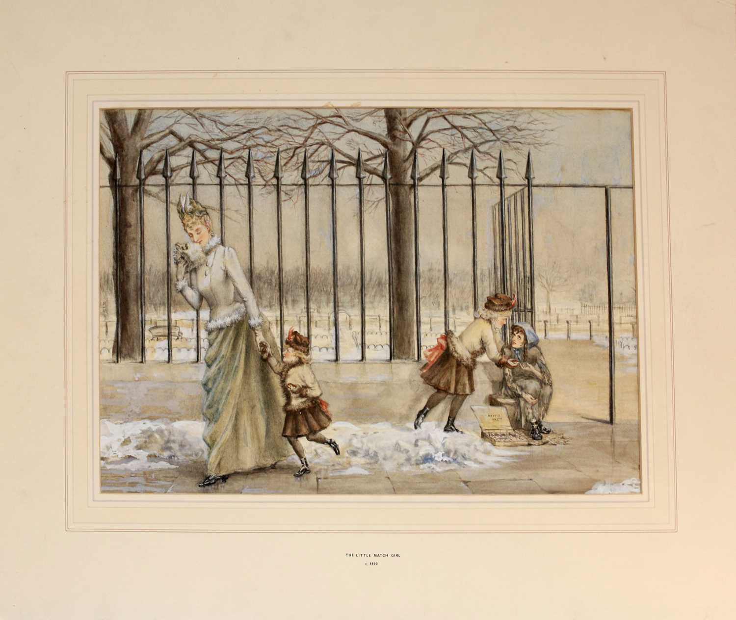ENGLISH SCHOOL (19TH CENTURY) 'THE LITTLE MATCH GIRL C1890'