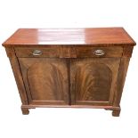 Victorian Mahogany Sideboard with Drawers and Cupboard.