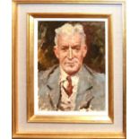 ^ EDWARD BRIAN SEAGO R.B.A, R.W.S (BRITISH, 1910-1974) HEAD AND SHOULDERS PORTRAIT OF JOHN BASKETT