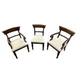 Set of 8 Very Good Quality Victorian Mahogany Bar Back Upholstered Dining Chairs
