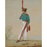 FRENCH SCHOOL (19TH CENTURY) PORTRAIT OF A SOLDIER C1800