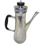 Stylish Designer Silver Coffee Pot . 683 g. Graham Watling, London 1974