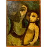 ^ NORMAN CLARKE (BRITISH, 20TH CENTURY) 'MOTHER & CHILD NO1'