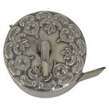 Miniature Silver Bodied Tape Measure. James Swann and Son, Birmingham 1996