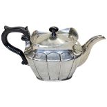 Large Swedish Silver Teapot. 963 g. Marks to Base.