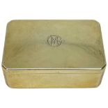 Silver Gilt Table Box.125 g. Gustave Keller, Paris. 20th Century