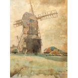 ^ ROWLAND FISHER R.A, R.S.M.A, R.O.I (BRITISH, 1885-1969) MILL IN SUFFOLK