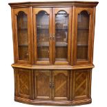 Large American Oak Glazed Cabinet