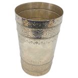 1 Pint Silver Beaker. 232 g. Thomas Bradbury and Sons, Sheffield 1875