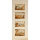 ENGLISH SCHOOL (19TH CENTURY) LANDSCAPES, CHURCHES ETC