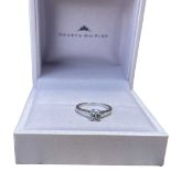 18ct white gold Diamond Solitaire Ring (3.5g)