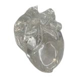 A fine Chinese rock crystal, Peach and Monkey carving