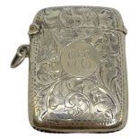 Silver Vesta Case. 24 g. Birmingham 1945, William Henry Sparrow