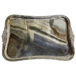 Rectangular Silver Tray. 585 g. Marked 900.