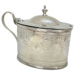 Georgian Silver Mustard. 101 g. London 1797, Solomon Hougham