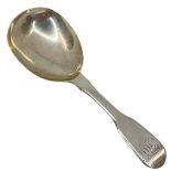 Georgian Fiddle Pattern Caddy Spoon. 10 g. London 1820, Francis Higgins II