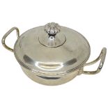 Swiss Silver Fondue Pan. 278 g. Derriey, Geneva c.1850